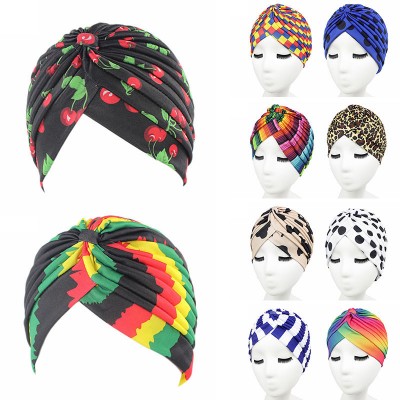  Colorful Turban Headwrap Indian Hijab Stretchy Hat Cap Head Band   eb-49660296